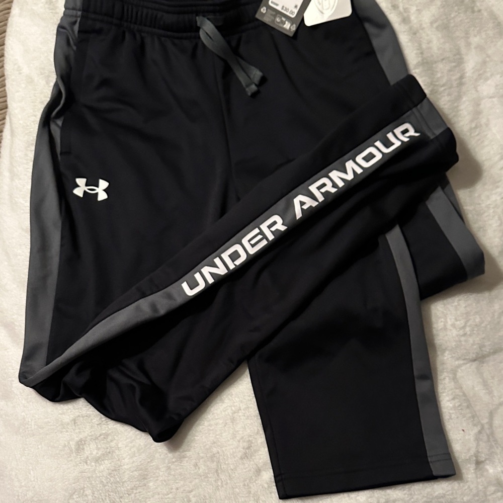 Under Armour Black and Gray Athletic Pants
